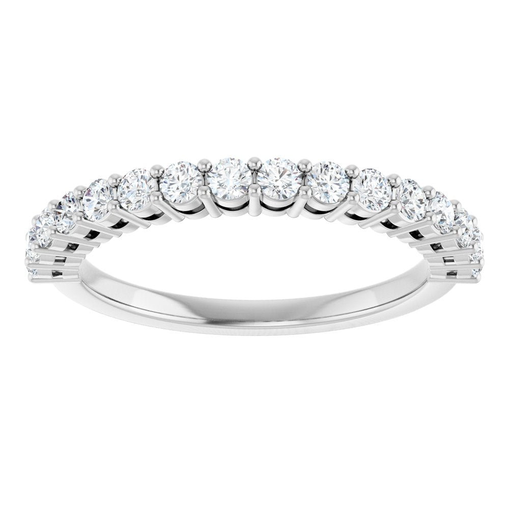 14K White Gold 1/2 CTW Lab-Grown Diamond Anniversary Band