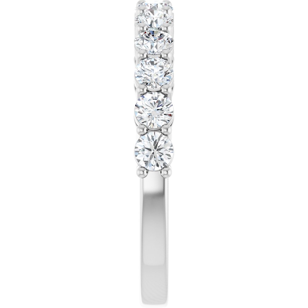14K White Gold 1 CTW Lab-Grown Diamond Anniversary Band
