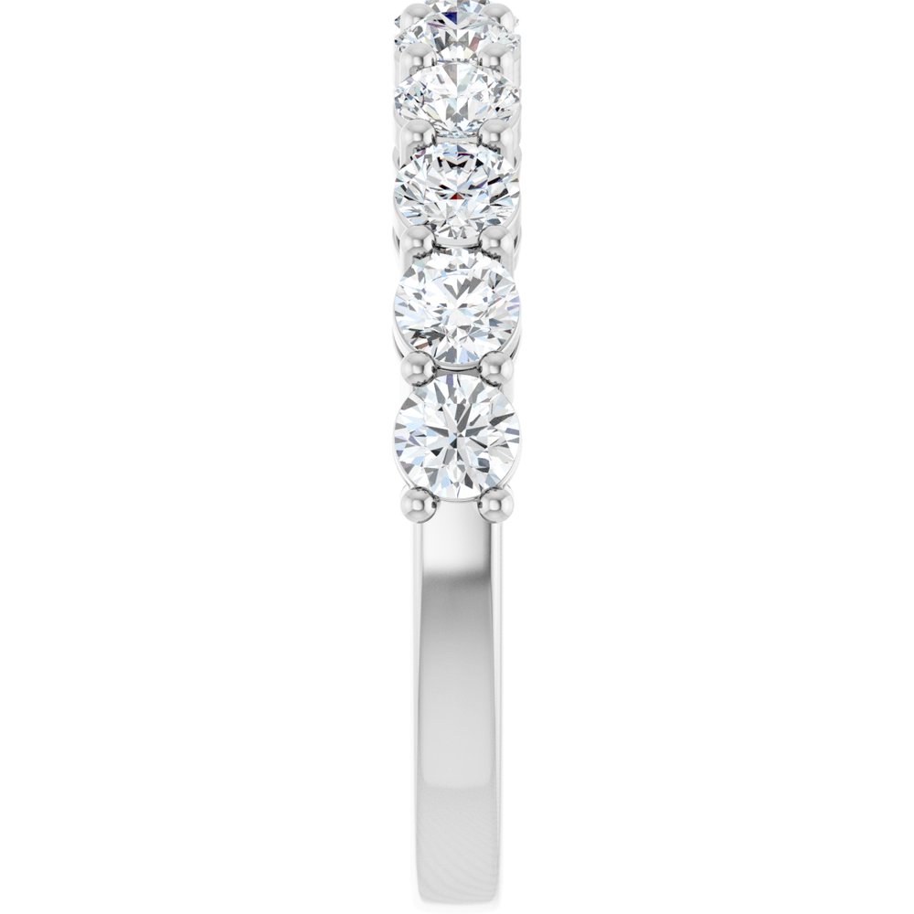 14K White 1 CTW Natural Diamond Anniversary Band