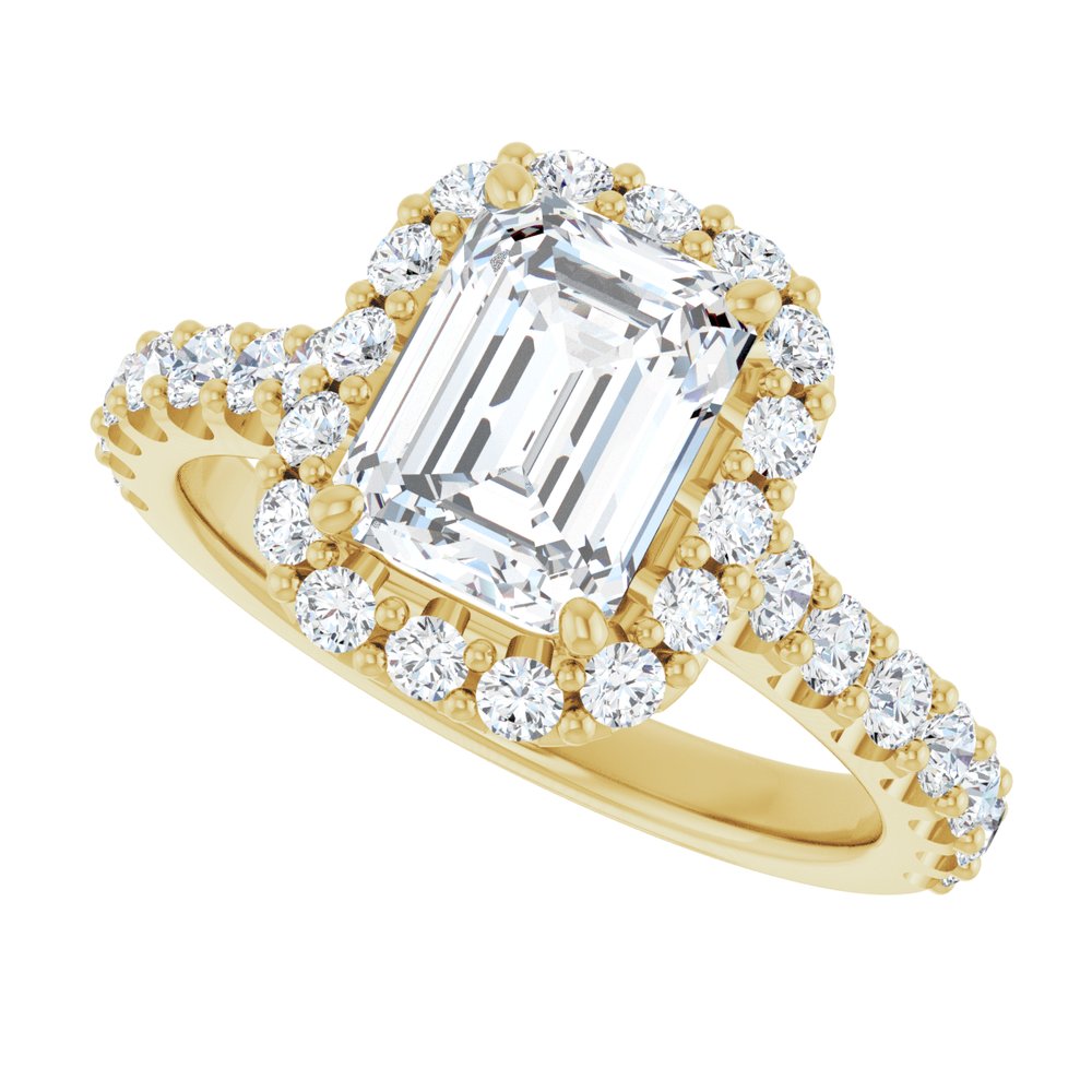 14K Yellow Gold 2 1/2 CTW Lab-Grown Diamond Engagement Ring