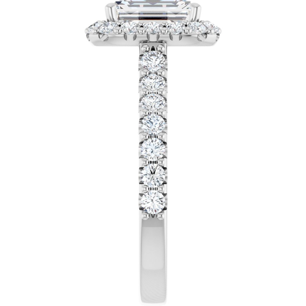 14K White Gold 2 1/2 CTW Lab-Grown Diamond Engagement Ring