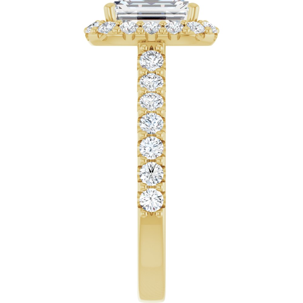 14K Yellow Gold 2 1/2 CTW Lab-Grown Diamond Engagement Ring