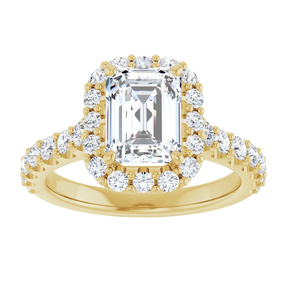 14K Yellow Gold 2 1/2 CTW Lab-Grown Diamond Engagement Ring