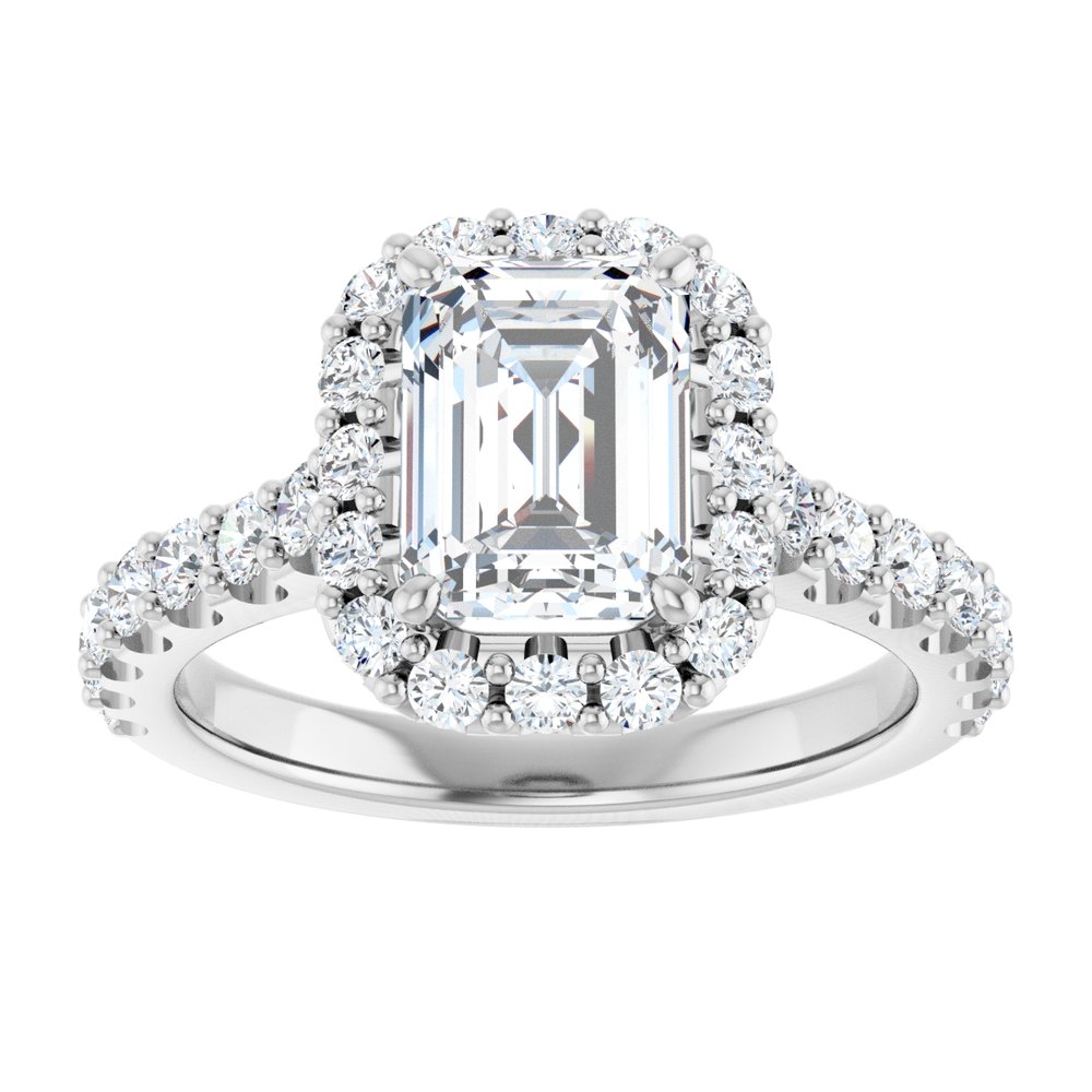 14K White Gold 2 1/2 CTW Lab-Grown Diamond Engagement Ring