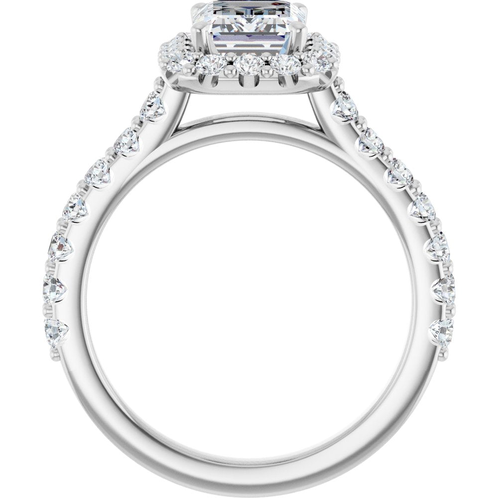 14K White Gold 2 1/2 CTW Lab-Grown Diamond Engagement Ring