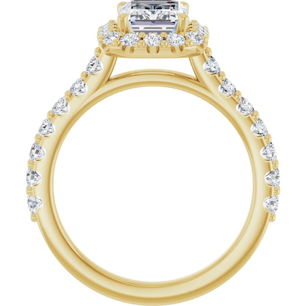 14K Yellow Gold 2 1/2 CTW Lab-Grown Diamond Engagement Ring