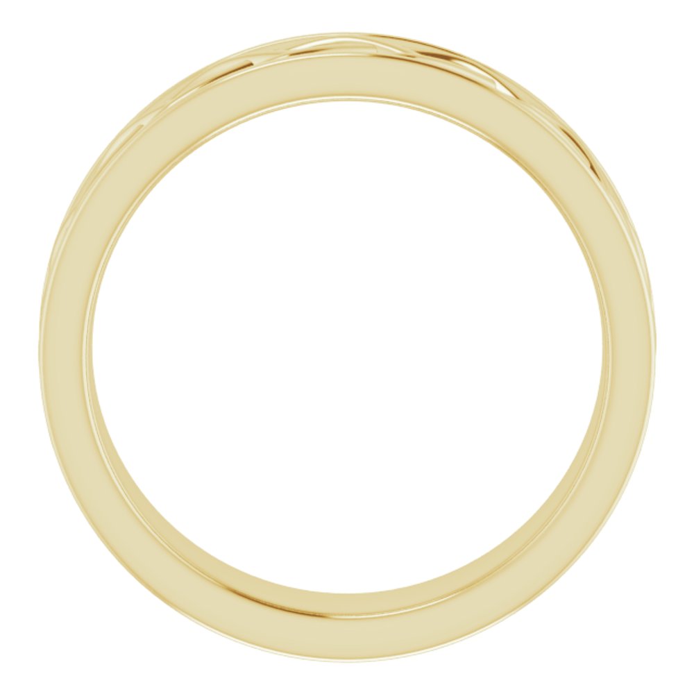 14K Yellow Gold 6 mm Infinity-Inspired Flat Band Size 8.5