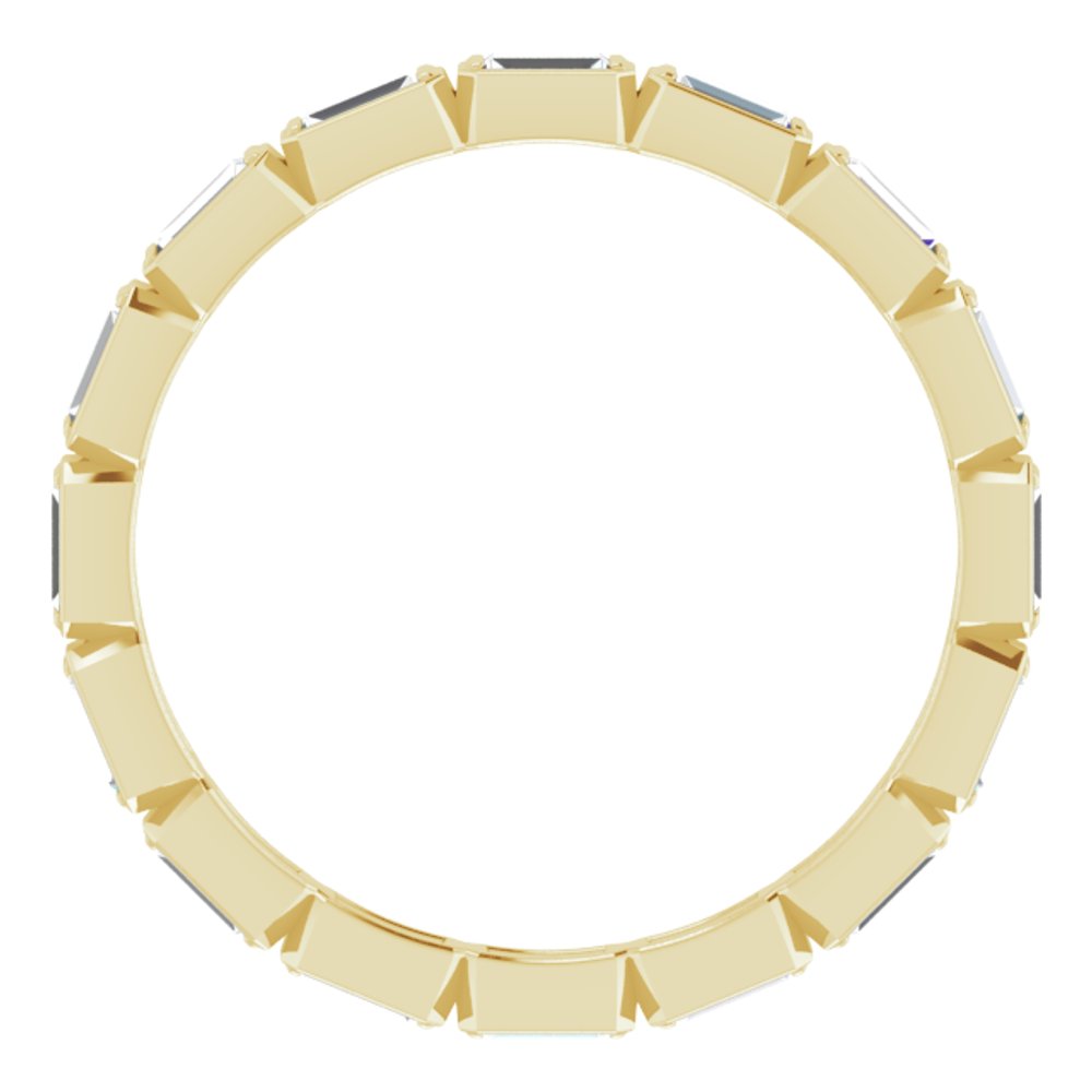 14K Yellow Gold 3/8 CTW Natural Diamond Eternity Band Size 5
