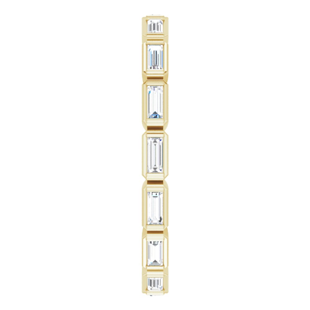 14K Yellow Gold 3/8 CTW Natural Diamond Eternity Band Size 5
