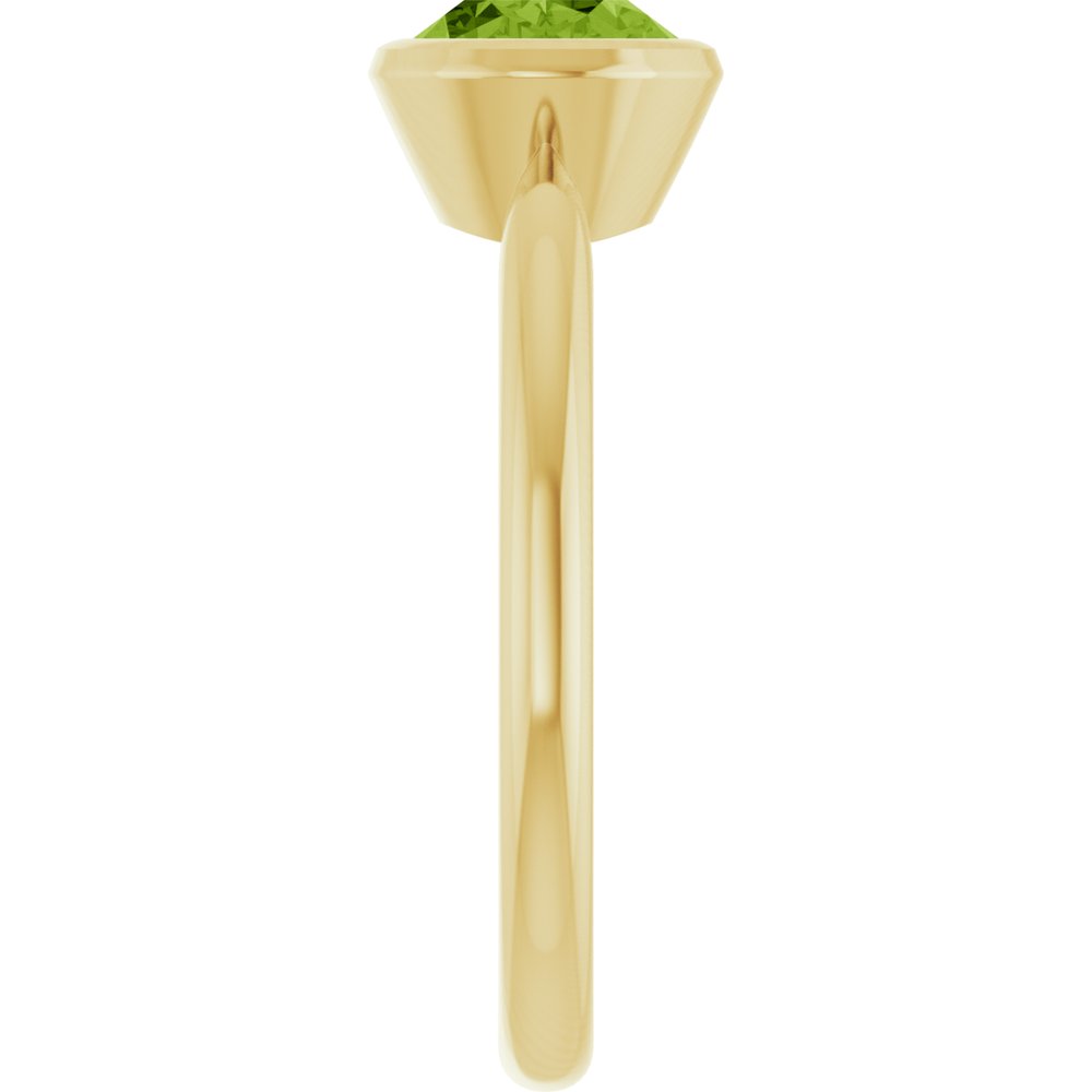 14K Yellow Gold Natural Peridot Ring