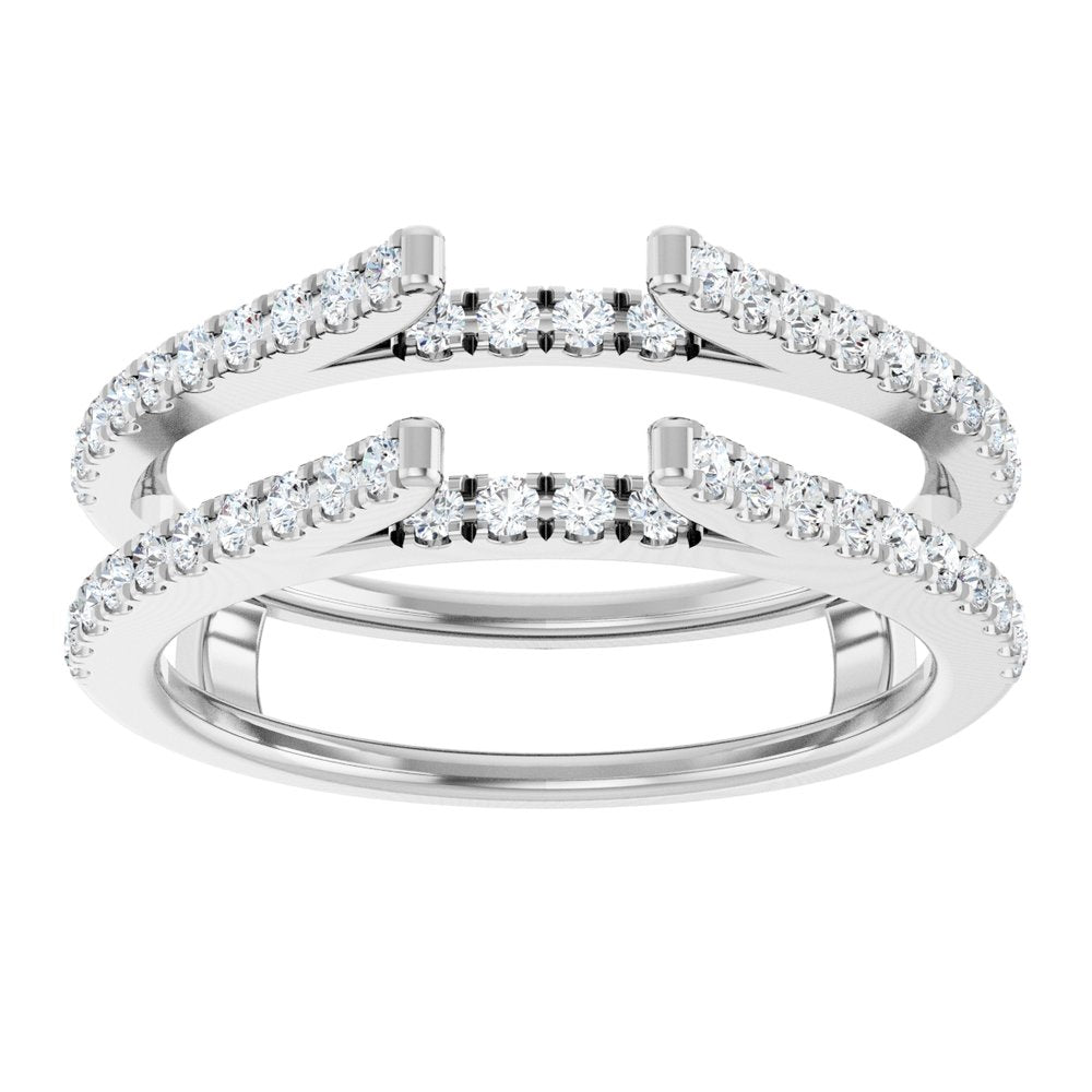 14K White Gold 1/2 CTW Lab-Grown Diamond Ring Gurad