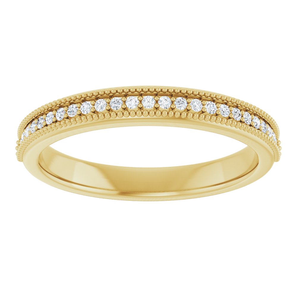 14K Yellow 1/4 CTW Natural Diamond Anniversary Band