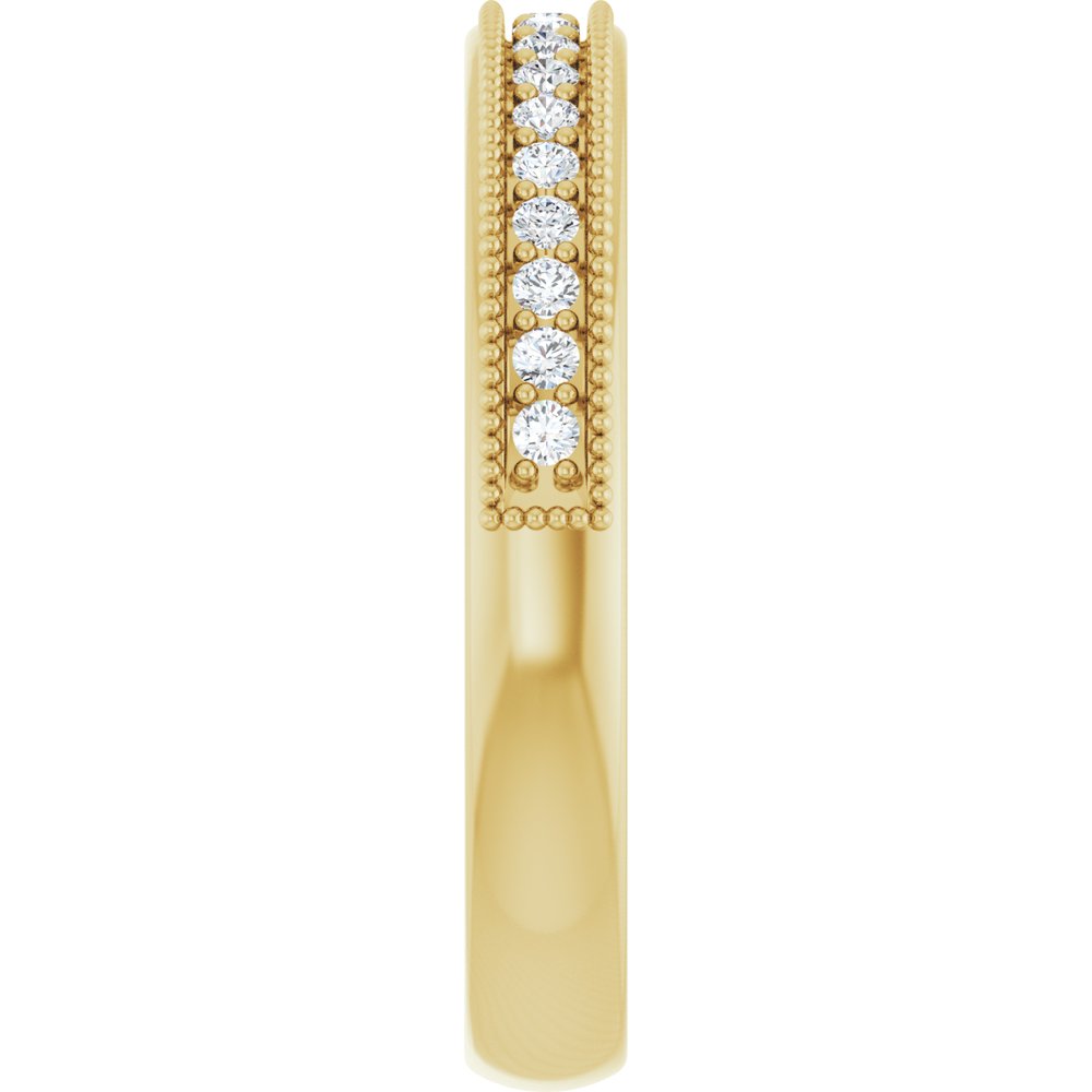 14K Yellow Gold 1/5 CTW Lab-Grown Diamond Anniversary Band