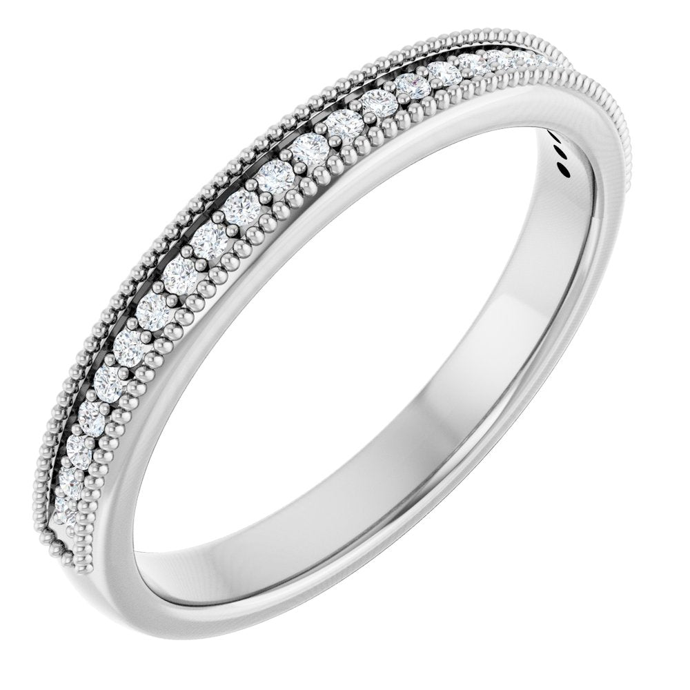 14K White Gold 1/4 CTW Natural Diamond Anniversary Band