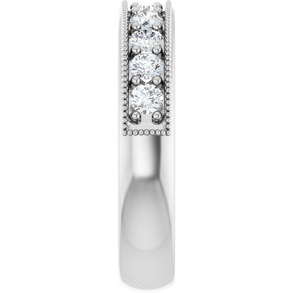 14K White Gold 5/8 CTW Lab-Grown Diamond Anniversary Band