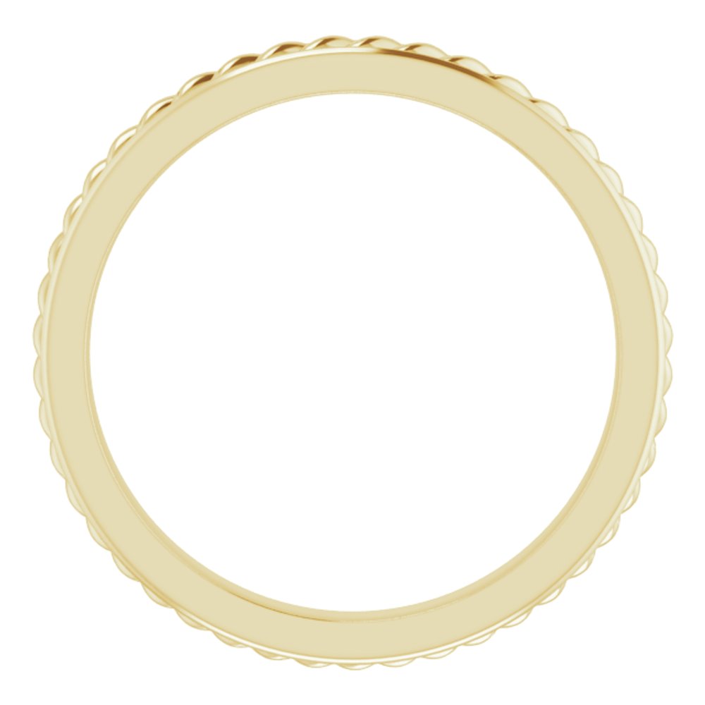 14K Yellow 2 mm Rope Band