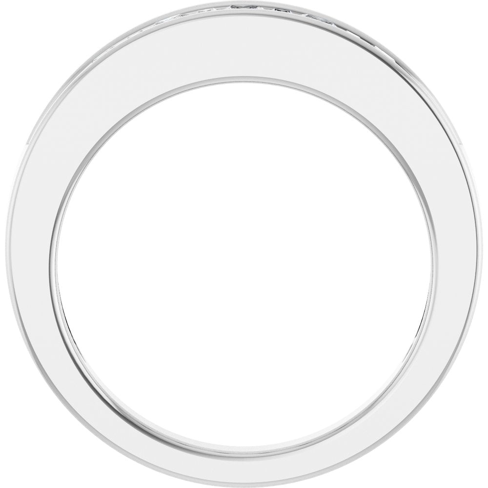 14K White 1/2 CTW Natural Diamond Anniversary Band