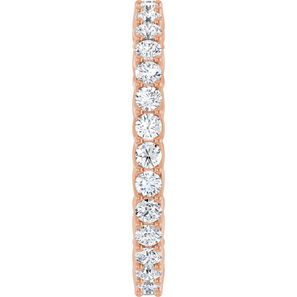 14K Rose 9/10 CTW Lab-Grown Diamond Eternity Band