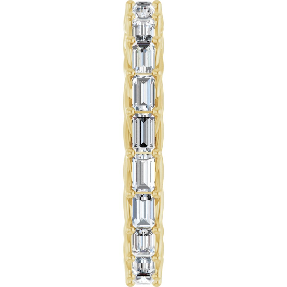 14K Yellow 9/10 CTW Natural Diamond Eternity Band Size 7