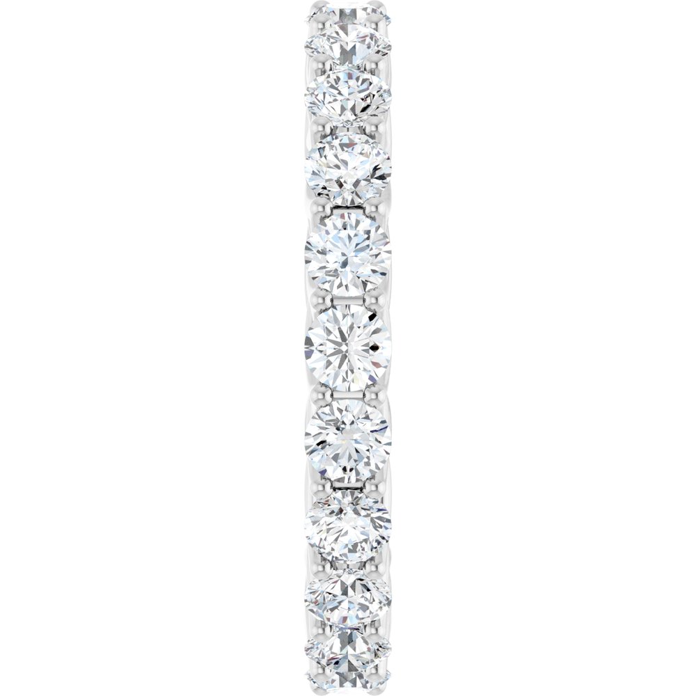 Platinum 2 CTW Natural Diamond Eternity Band