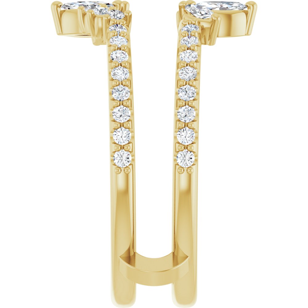 14K Yellow Lab-Grown Diamond Ring