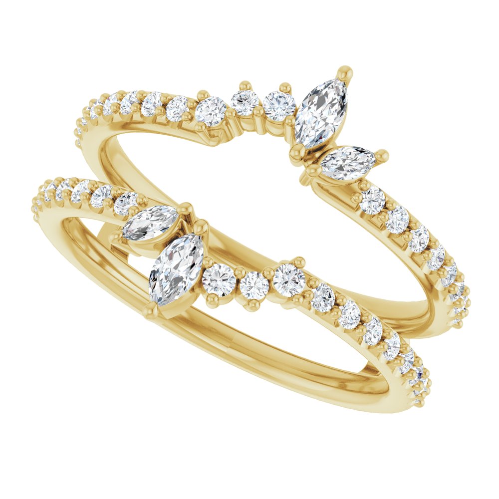 14K Yellow Lab-Grown Diamond Ring