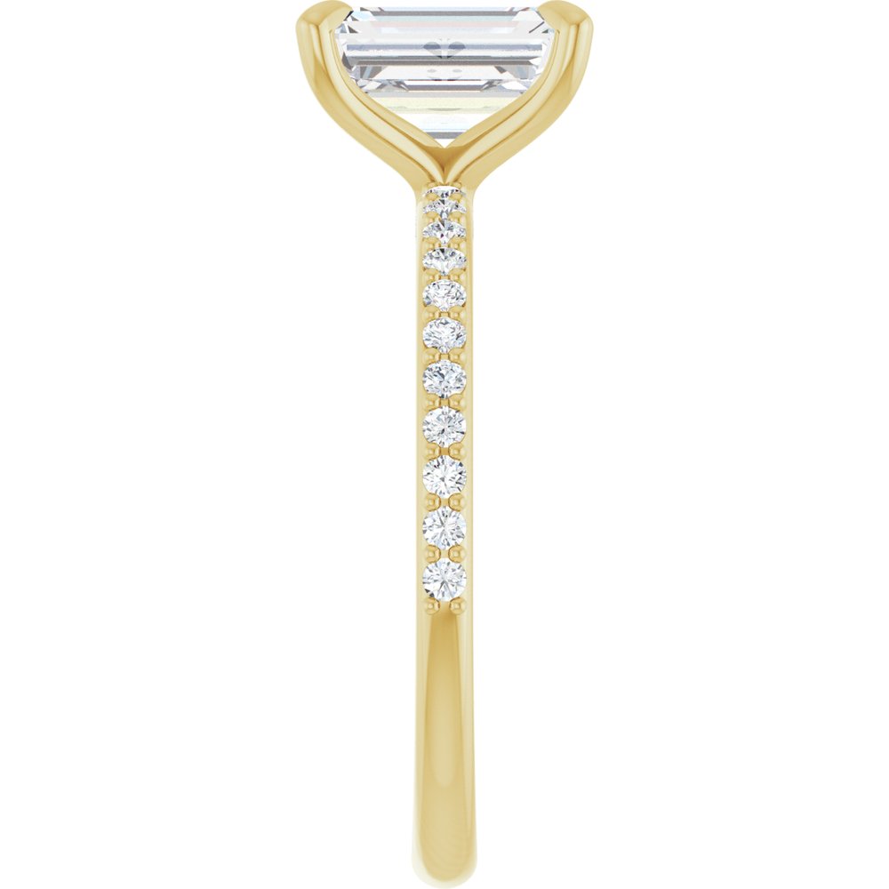 14K Yellow Gold 1 9/10 CTW Lab-Grown Diamond Engagement Ring
