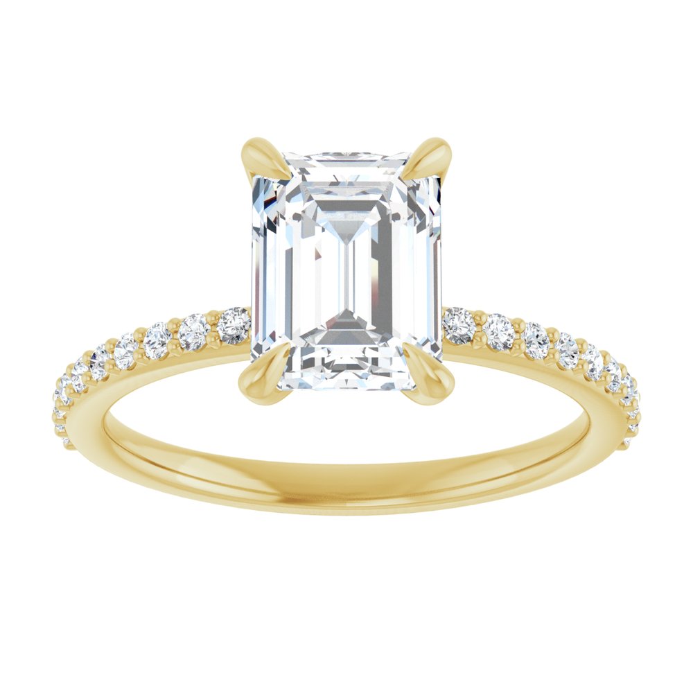 14K Yellow Gold 1 9/10 CTW Lab-Grown Diamond Engagement Ring