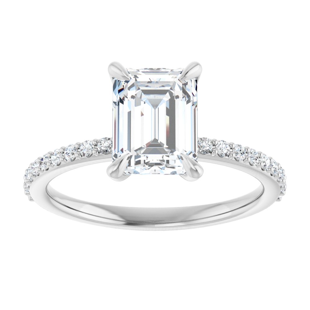 14K White Gold 1 9/10 CTW Lab-Grown Diamond Engagement Ring