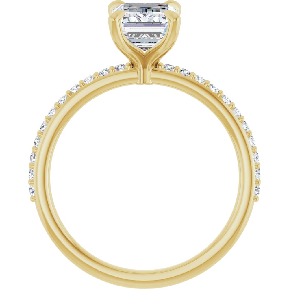 14K Yellow Gold 1 9/10 CTW Lab-Grown Diamond Engagement Ring