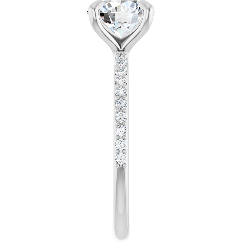 14K White Gold 1 3/4 CTW Lab-Grown Diamond Engagement Ring