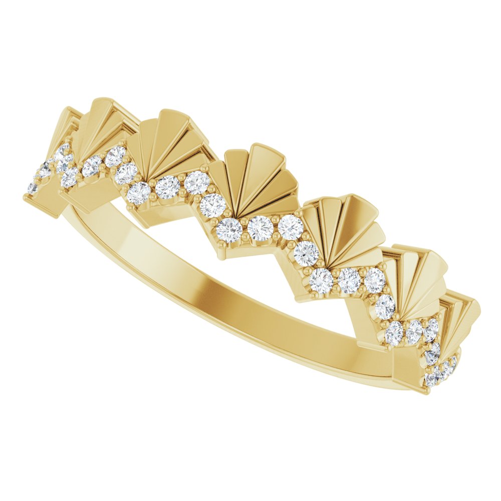 14K Yellow 1/6 CTW Natural Diamond Anniversary Band