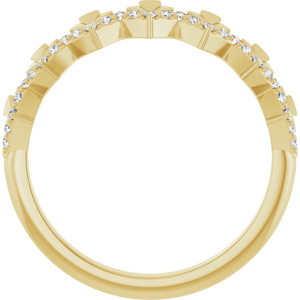 14K Yellow 1/6 CTW Natural Diamond Anniversary Band