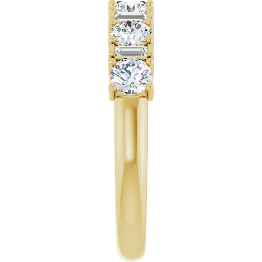 14K Yellow 1 CTW Natural Diamond Anniversary Band