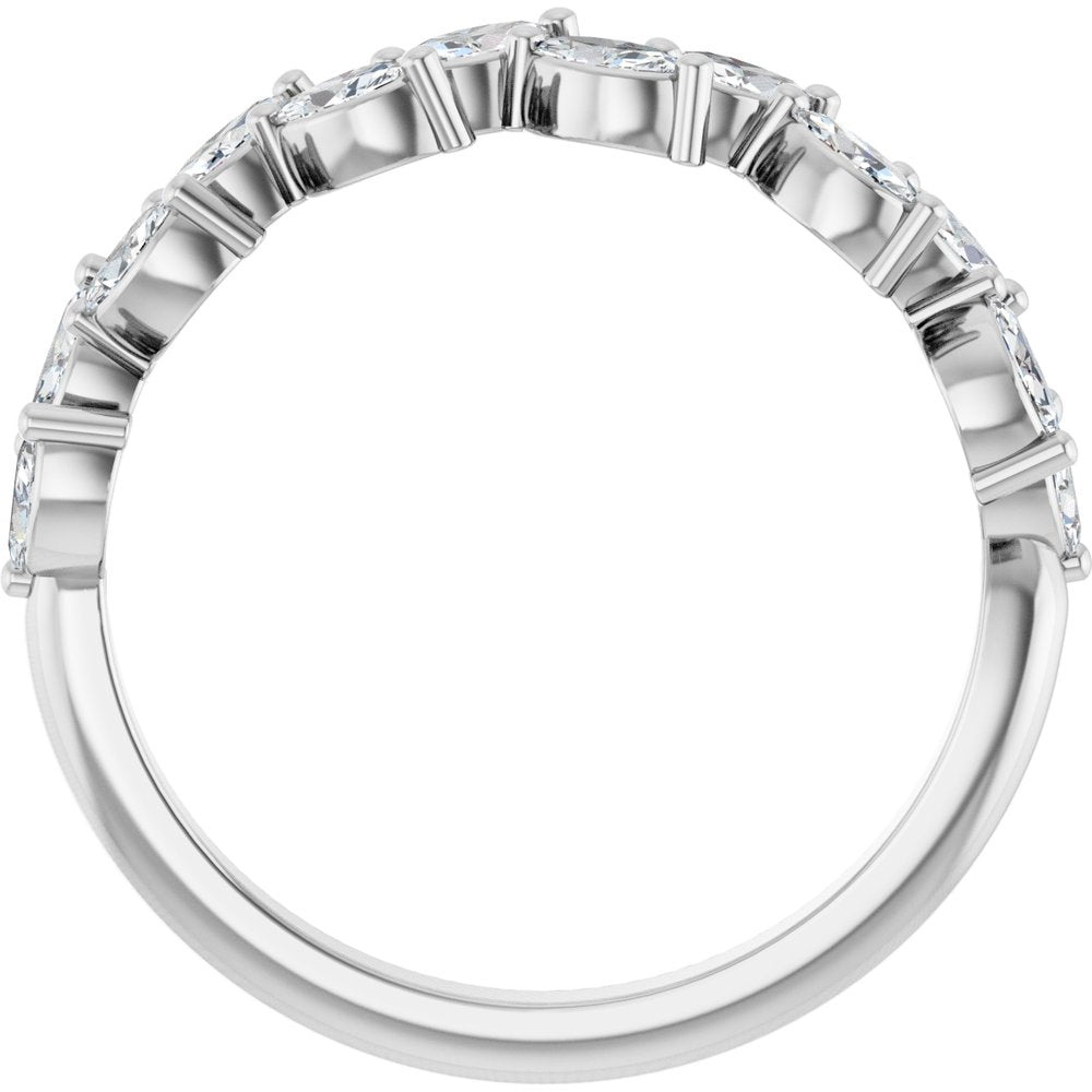 14K White Gold 5/8 CTW Lab-Grown Diamond Anniversary Band