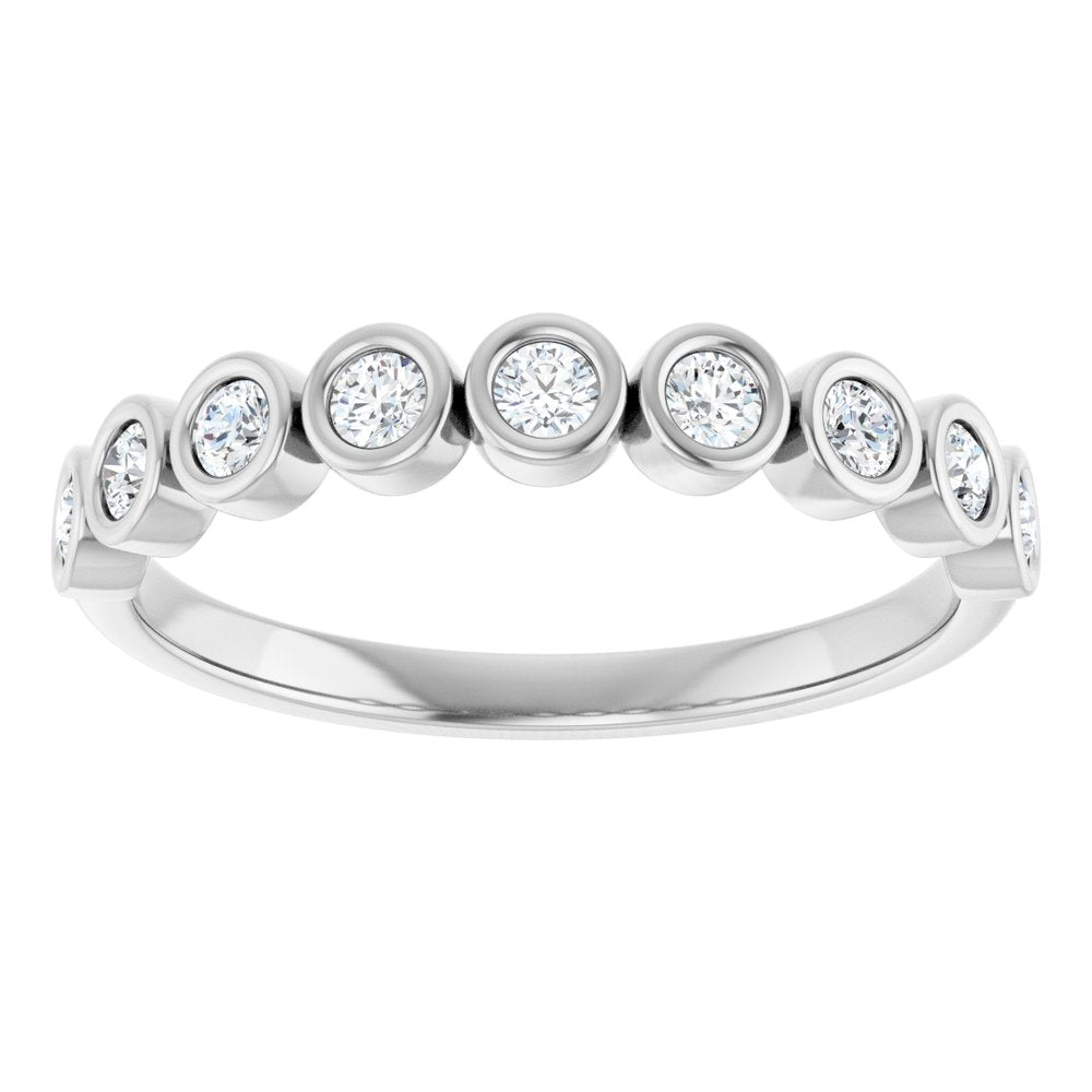 14K White 1/4 CTW Natural Diamond Anniversary Band