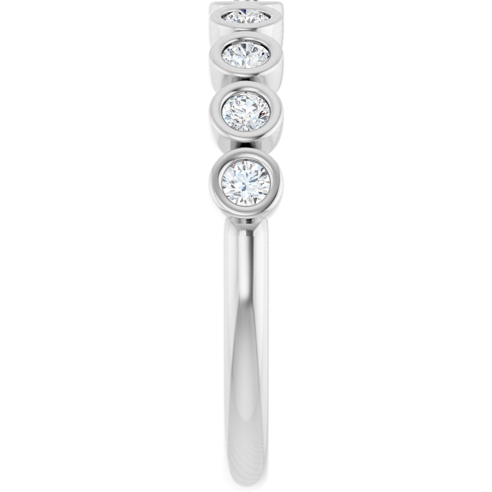 14K Rose Gold 1/4 CTW Natural Diamond Anniversary Band