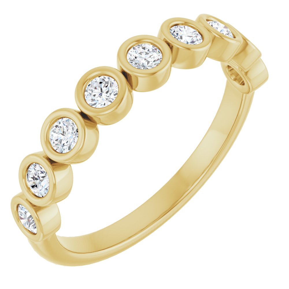 14K Yellow Gold 1/3 CTW Lab-Grown Diamond Anniversary Band