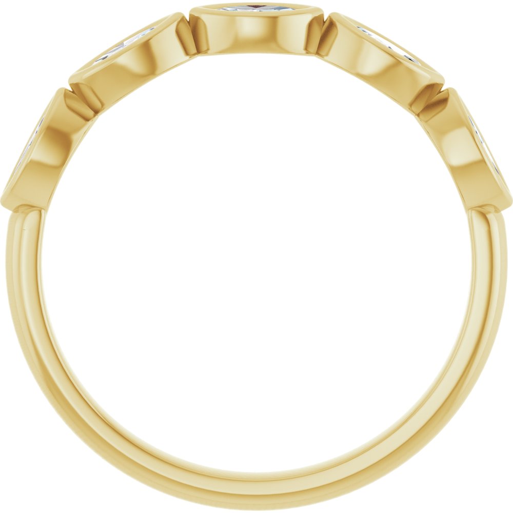 14K Yellow Gold 1/3 CTW Lab-Grown Diamond Anniversary Band