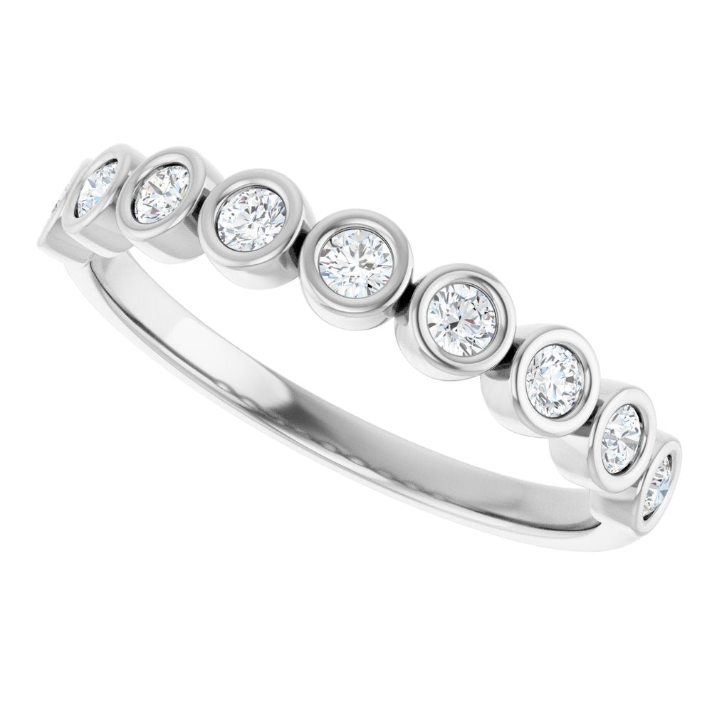 14K Rose Gold 1/4 CTW Natural Diamond Anniversary Band