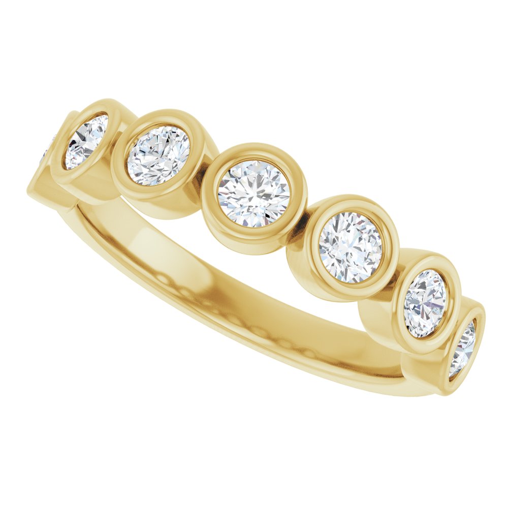 14K Yellow Gold 5/8 CTW Lab-Grown Diamond Anniversary Band