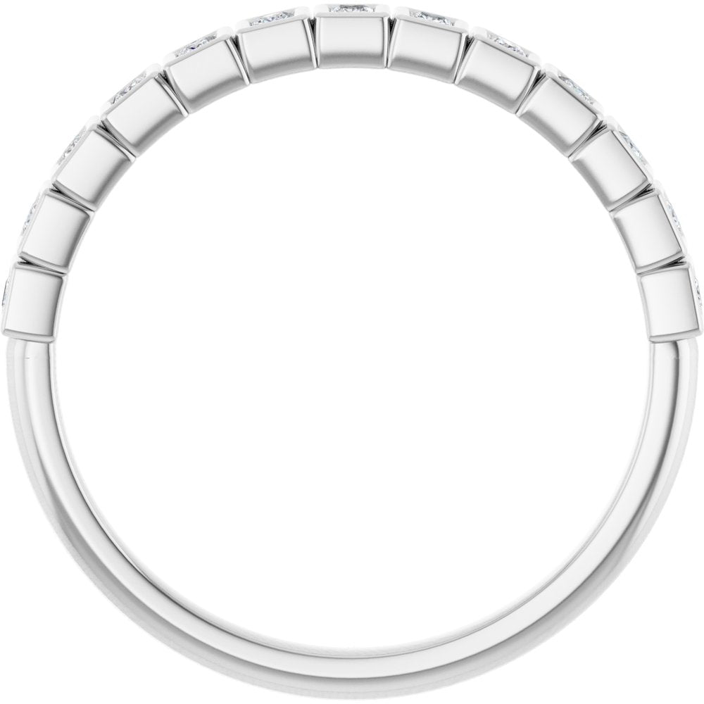 14K White Gold 6 mm Natural Green Tourmaline Earrings