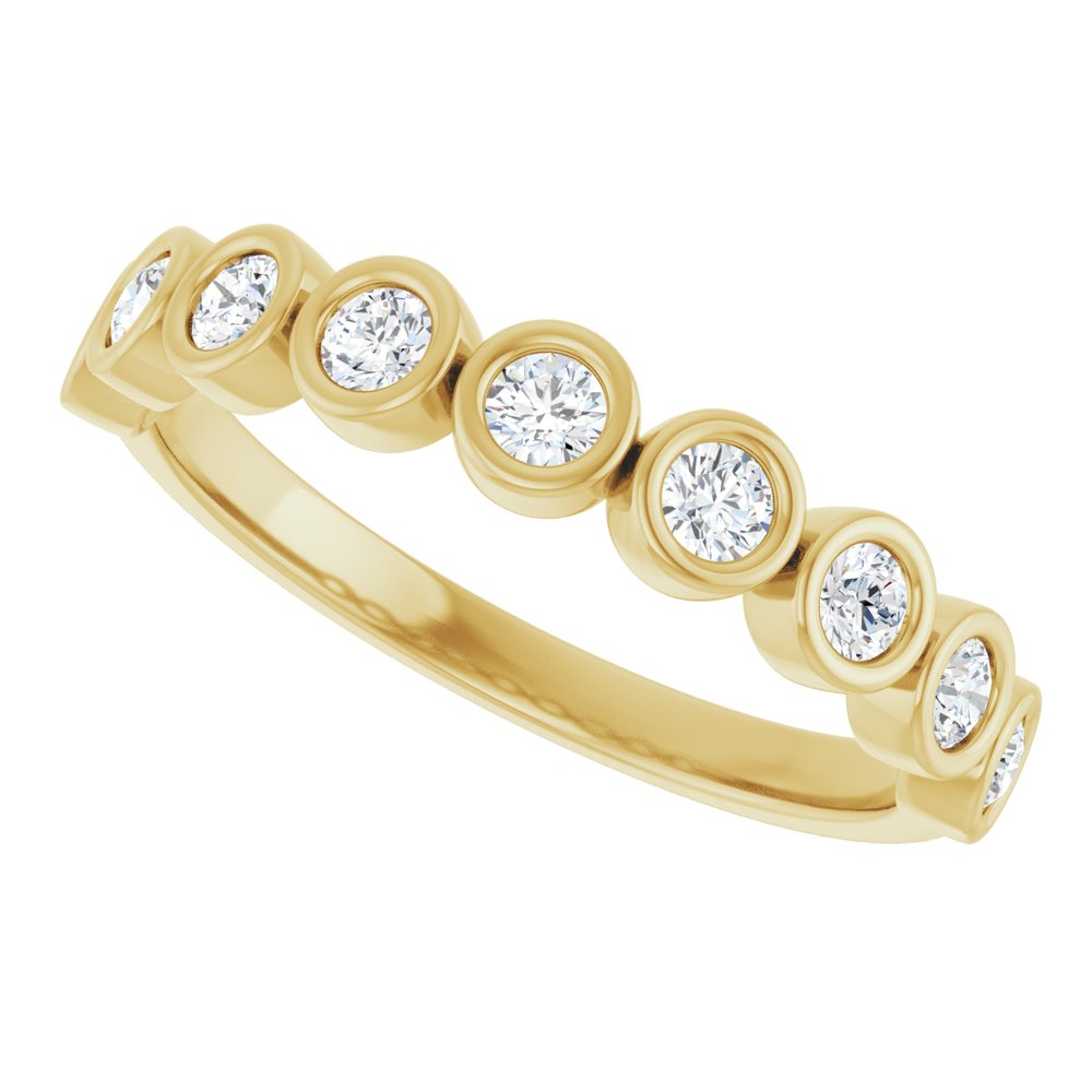 14K Yellow Gold 1/3 CTW Lab-Grown Diamond Anniversary Band