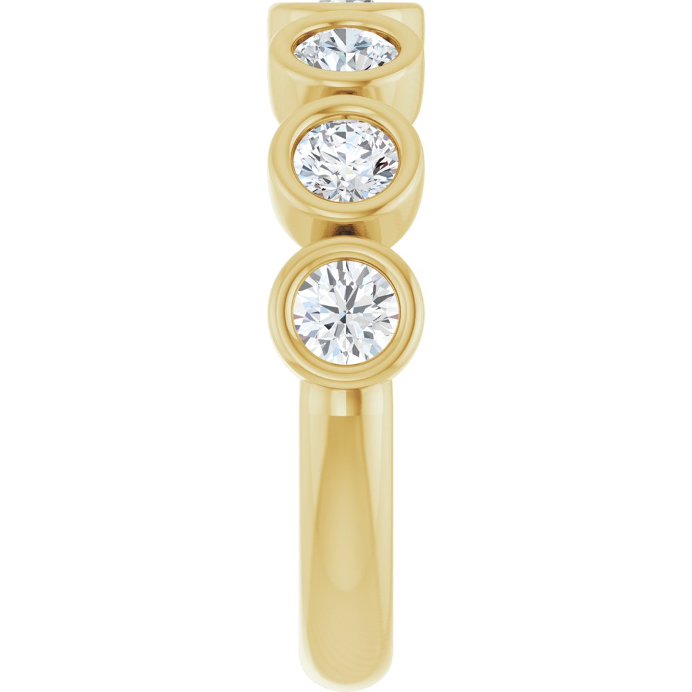 14K Yellow Gold 1 CTW Lab-Grown Diamond Anniversary Band