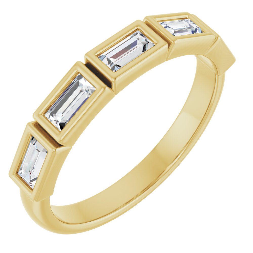 14K Yellow Gold 1/2 CTW Lab-Grown Diamond Anniversary Band