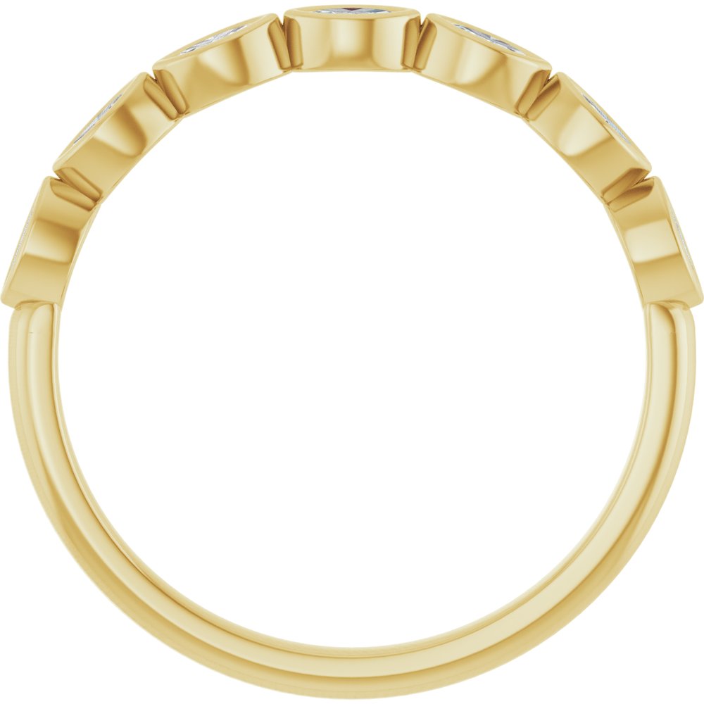 14K Yellow Gold 1/5 CTW Lab-Grown Diamond Anniversary Band