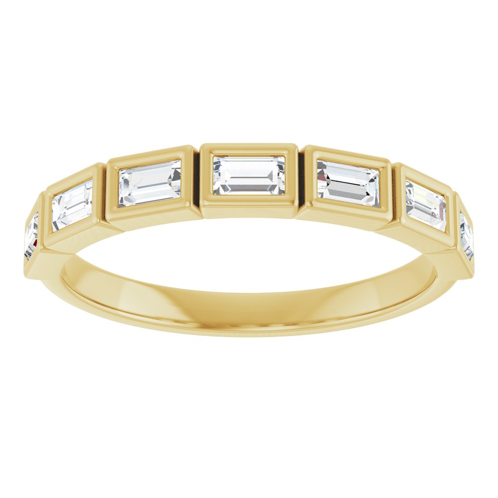 14K Yellow Gold 3/8 CTW Lab-Grown Diamond Anniversary Band
