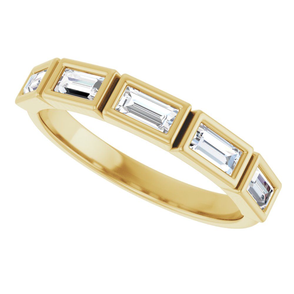 14K Yellow Gold 1/2 CTW Lab-Grown Diamond Anniversary Band