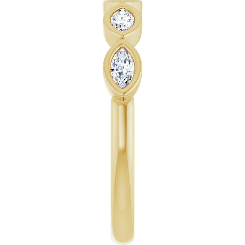 14K Yellow Gold 1/3 CTW Lab-Grown Diamond Anniversary Band