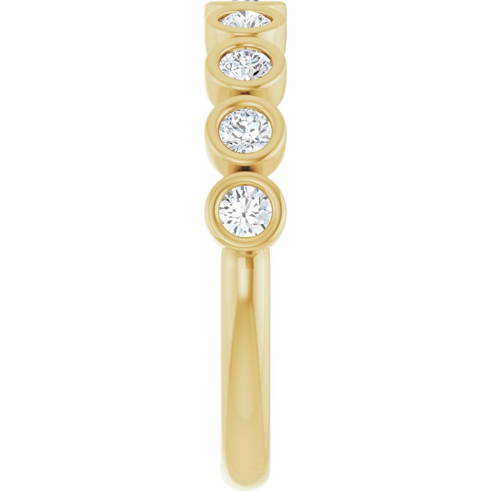 14K Yellow Gold 1/3 CTW Lab-Grown Diamond Anniversary Band